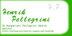 henrik pellegrini business card